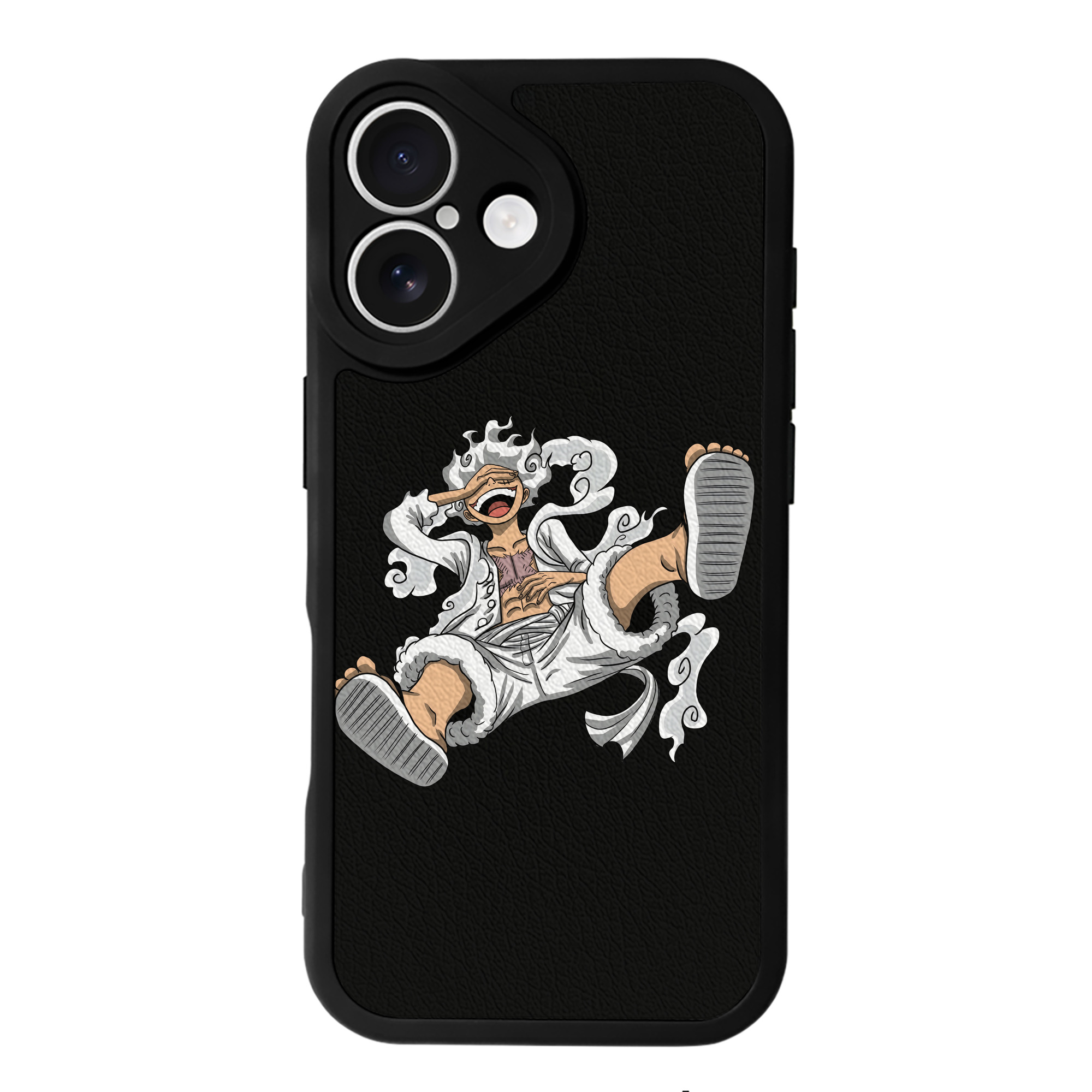 （画像用） ワンピース モンキー・D・ルフィ ONE PIECE Monkey D. Luffy 【iPhone 16シリーズ対応】シリコンスマホケース（レザー調） 材質：シリコン